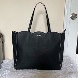 GUC Kate Spade Black Leather Tote Bag